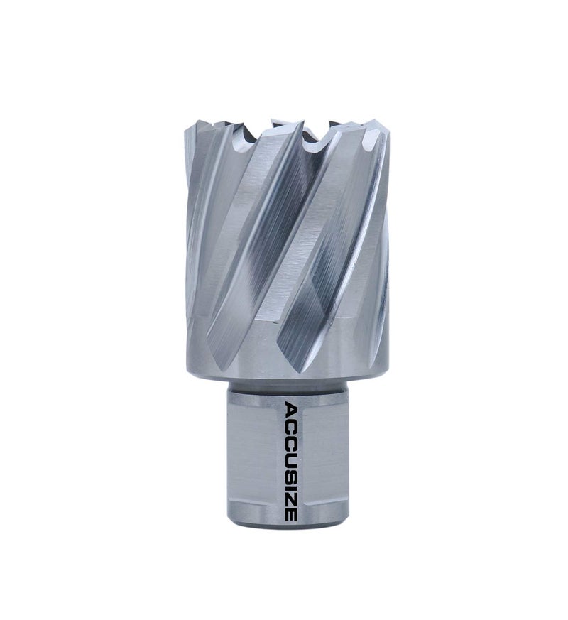 Accusize Industrial Tools H.S.S. Annular Cutter, 1-1/4" Dia, 1" Cutting Depth, 3/4" Weldon Shank, ANSI Standard, 2080-2025 - Image 2